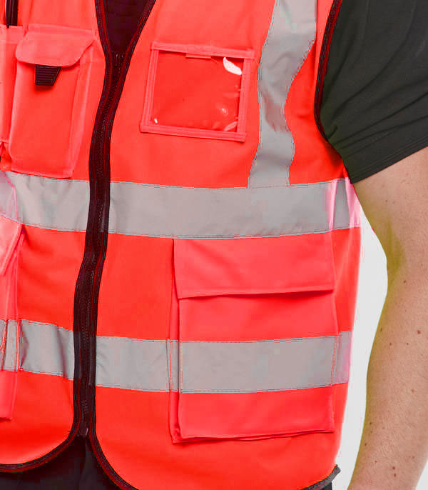 Beeswift Hi-Vis Executive Id Vest Red