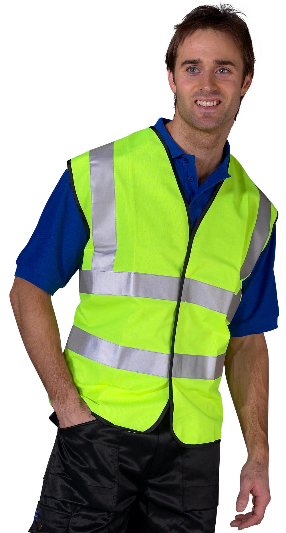 Beeswift Essential Bulk Buy Hi-Vis Vest (Pack Of 100) Saturn Yellow