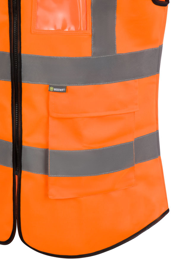 Beeswift Womens Hi-Vis Exec Waistcoat Orange