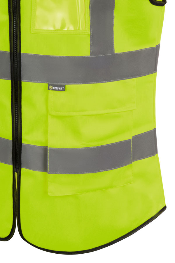 Beeswift Womens Hi-Vis Exec Waistcoat Saturn Yellow