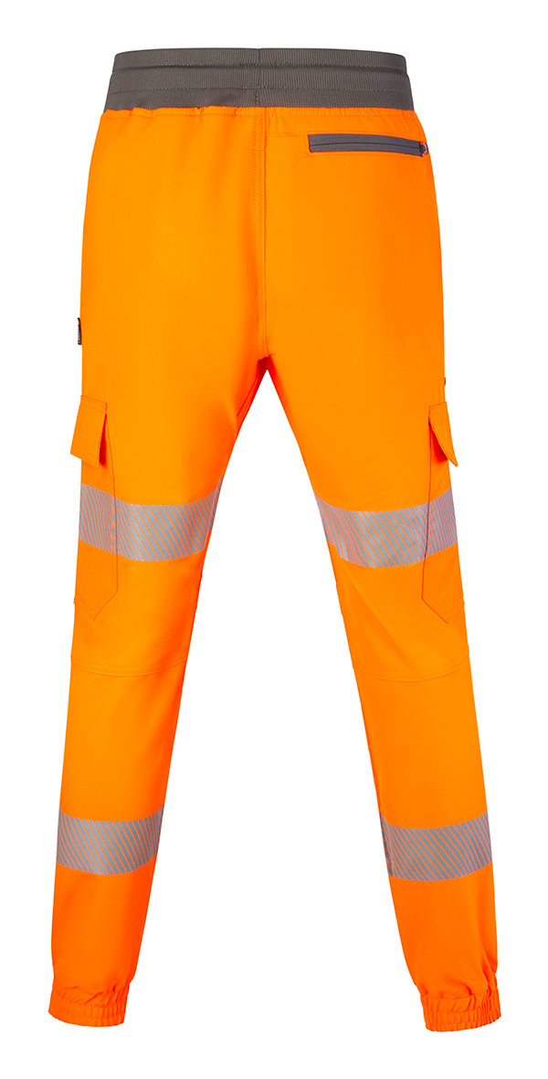 Womens Hi-Vis Work Joggers Orange