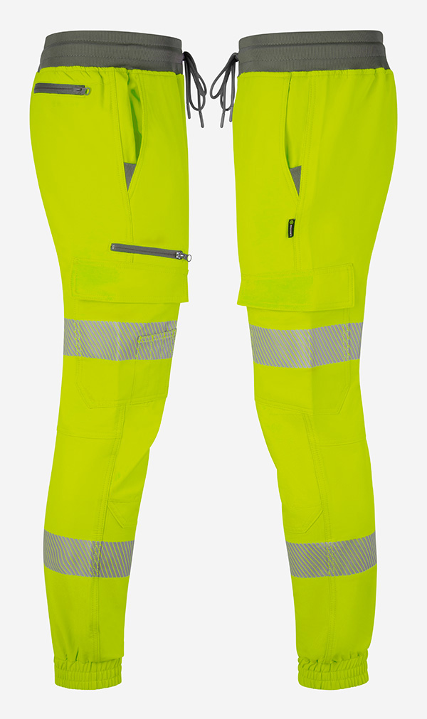 Womens Hi-Vis Work Joggers Saturn Yellow