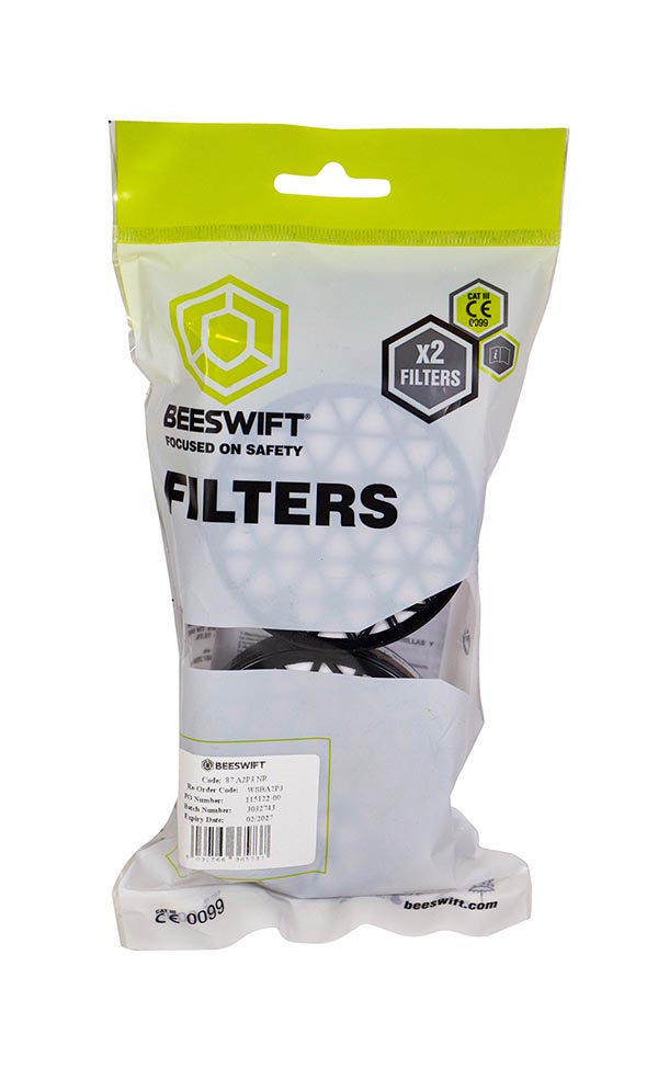 Beeswift P3 Filter For Wsb Respirators (Pair) Black