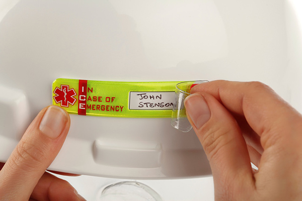 Vital Id Emergency Id Data Window Ice Tag Saturn Yellow