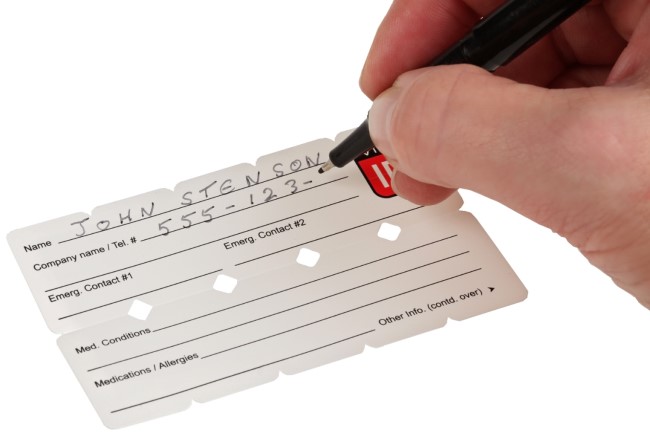 Vital Id Emergency Id Universal Fit Tag Yellow