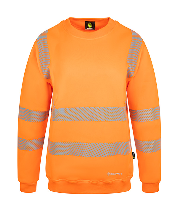 Beeswift Womens Hi-Vis Sweatshirt Orange