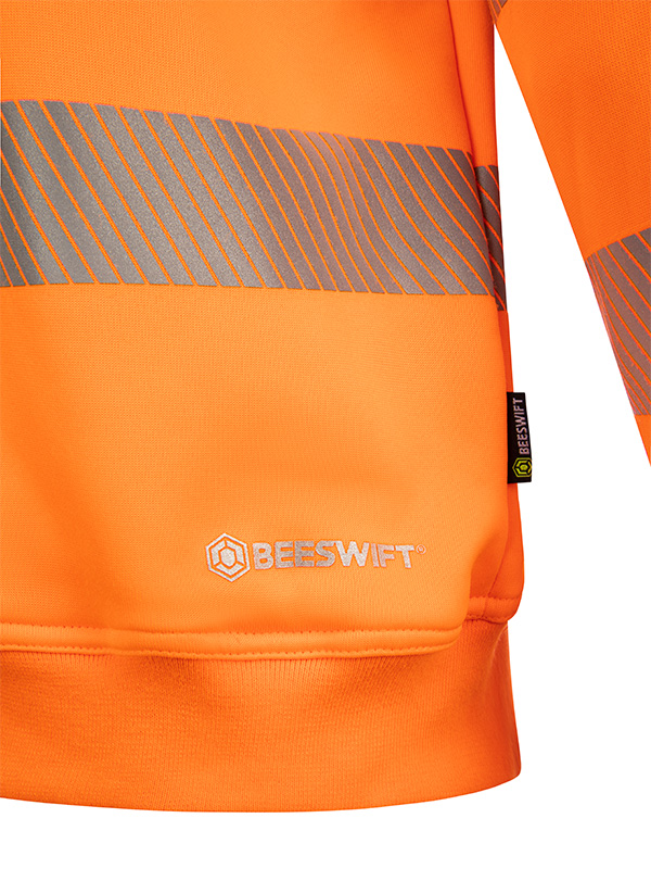 Beeswift Womens Hi-Vis Sweatshirt Orange