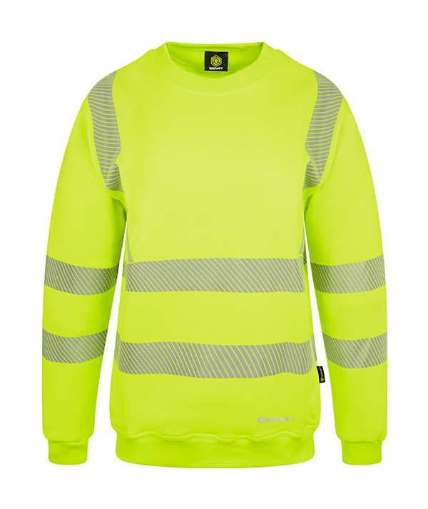 Beeswift Womens Hi-Vis Sweatshirt Saturn Yellow