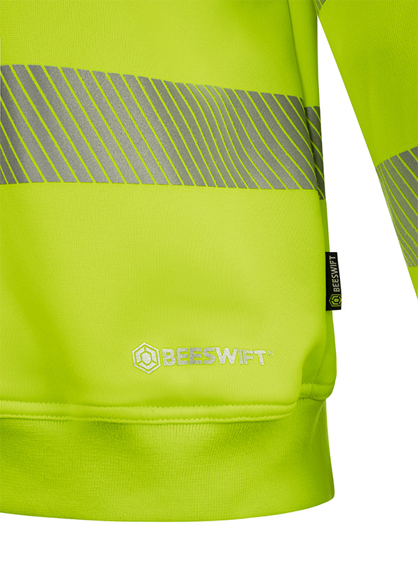 Beeswift Womens Hi-Vis Sweatshirt Saturn Yellow