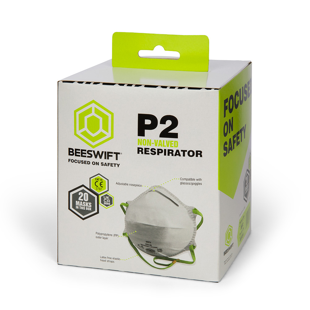 Beeswift P2 Contour Mask White