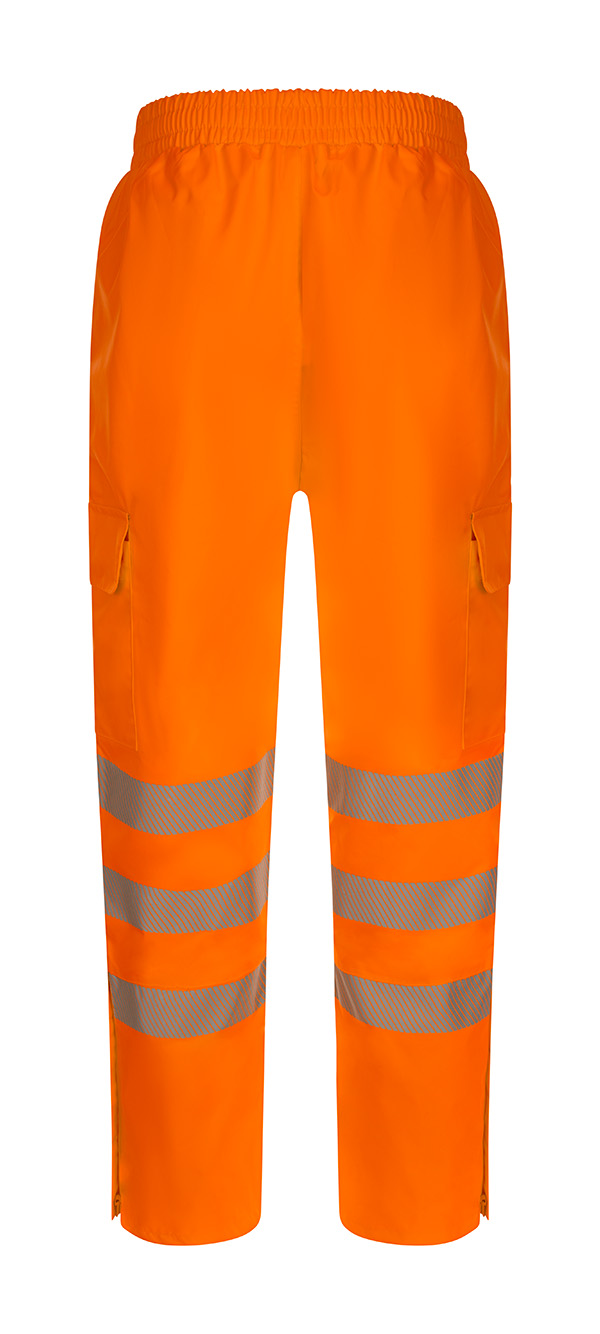 Beeswift Birkdale Hi-Vis Waterproof Breathable Trousers Orange