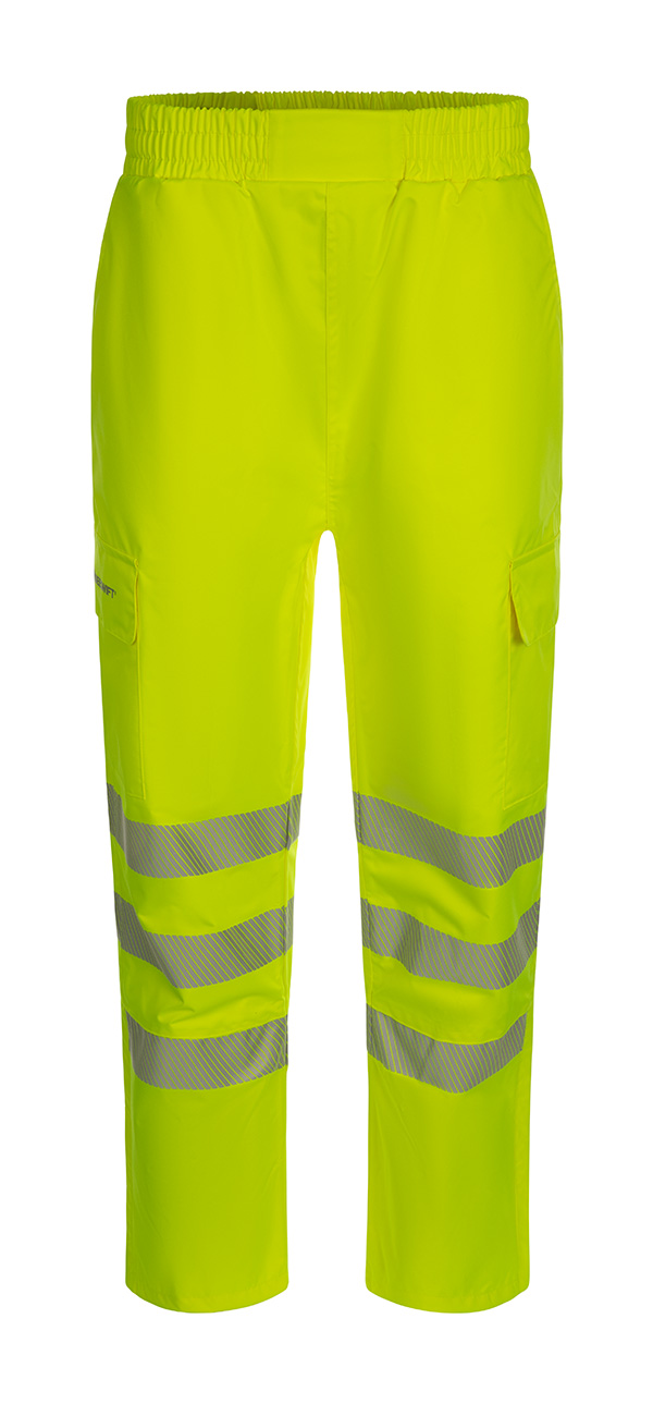 Beeswift Birkdale Hi-Vis Waterproof Breathable Trousers Saturn Yellow
