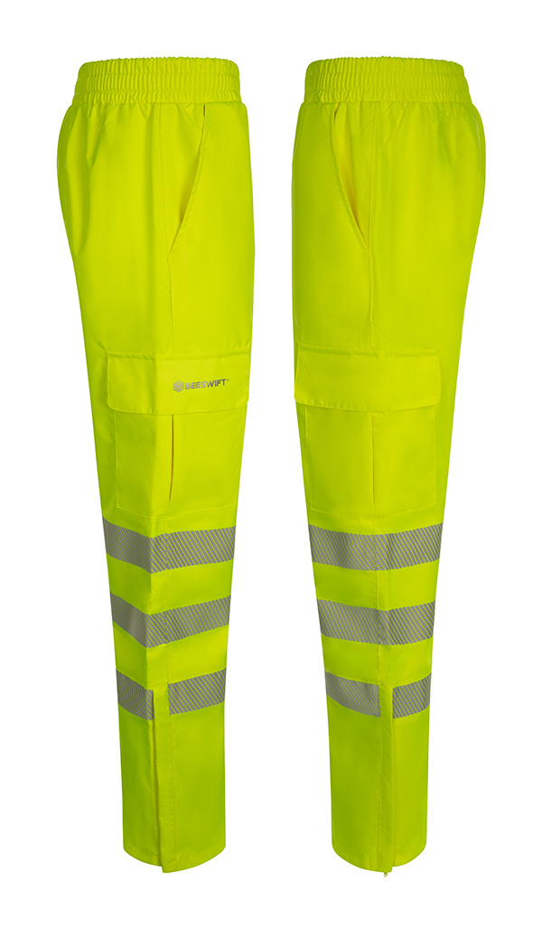 Beeswift Birkdale Hi-Vis Waterproof Breathable Trousers Saturn Yellow