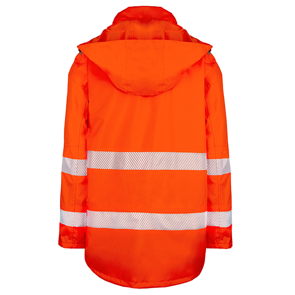 Beeswift Deltic Hi-Vis Ripstop Breathable And Waterproof Rail Jacket Orange