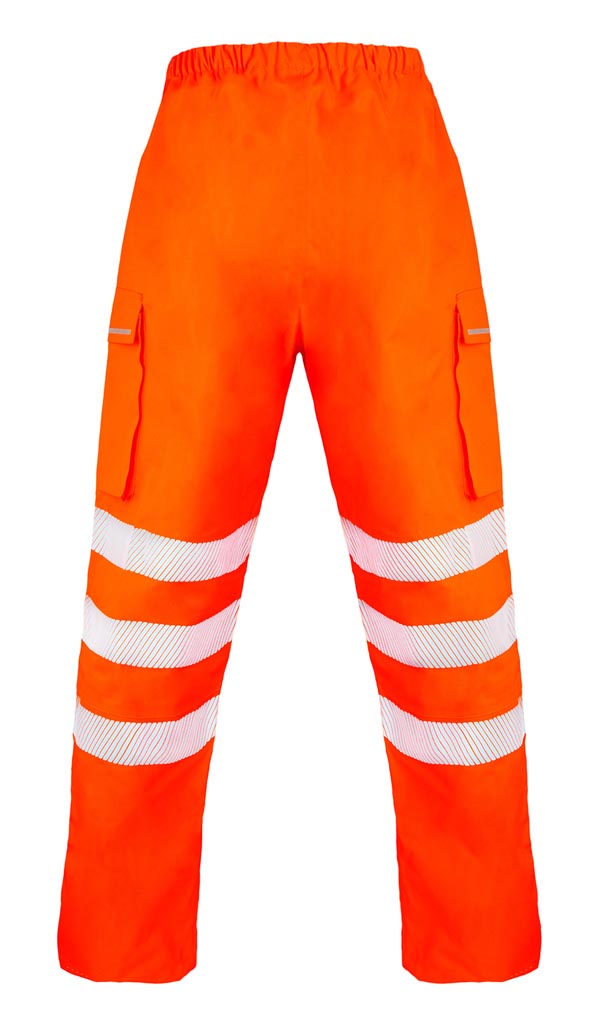 Beeswift Deltic Hi-Vis Ripstop Breathable And Waterproof Rail Overtrouser Orange