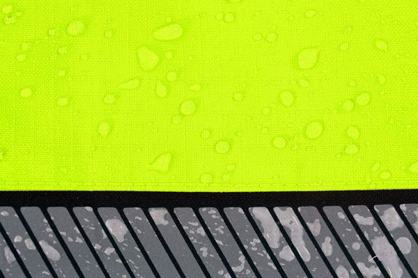 Beeswift Deltic Hi-Vis Two-Tone Ripstop Breathable And Waterproof Rail Overtrouser Saturn Yellow / Navy