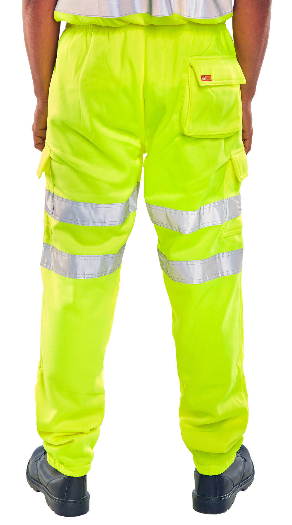 Beeswift Fleece Jogger Hi-Vis Trousers Saturn Yellow