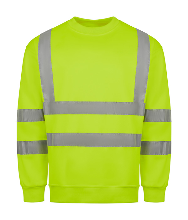 Beeswift Essential Sweatshirt Hi-Vis Jumper Saturn Yellow