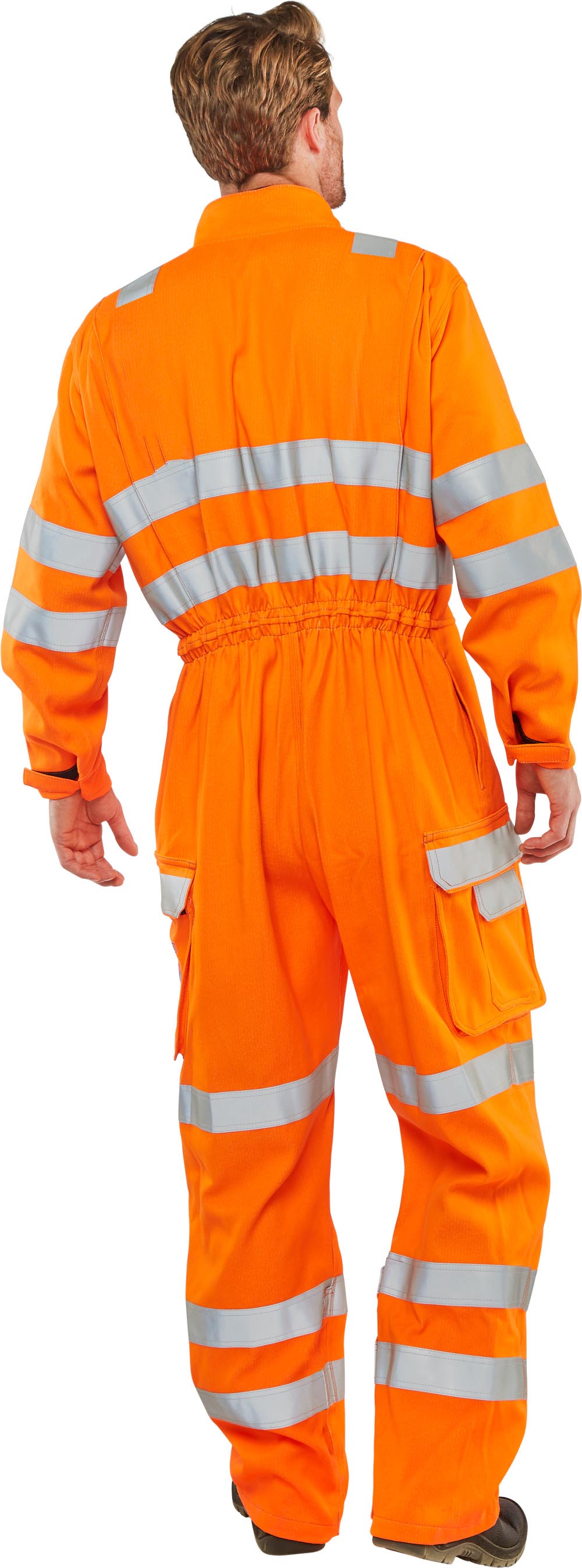 Beeswift Arc Compliant Hi-Vis Rail Spec Boilersuit Orange