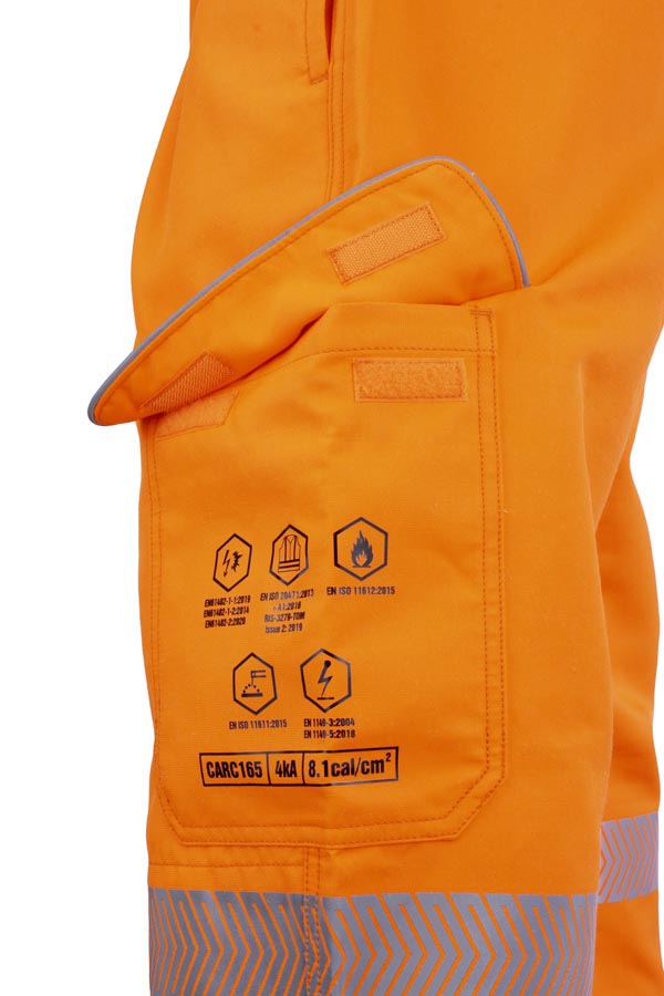 Beeswift Arc Compliant Hi-Vis Trousers Orange