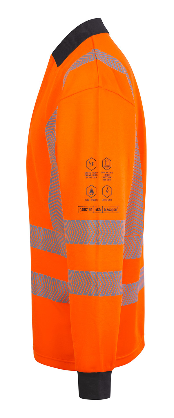 Beeswift Arc Compliant Hi-Vis Polo Shirt Orange