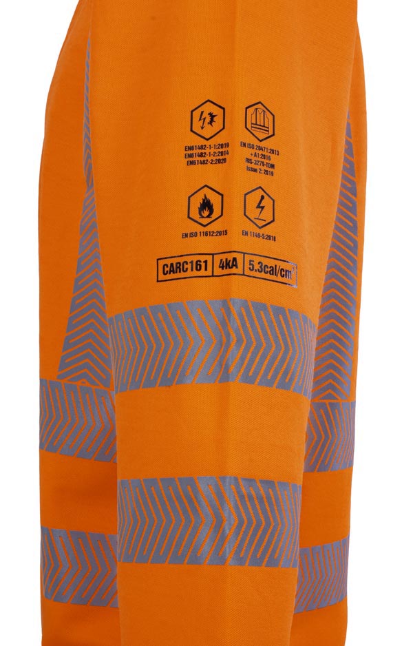 Beeswift Arc Compliant Hi-Vis Polo Shirt Orange