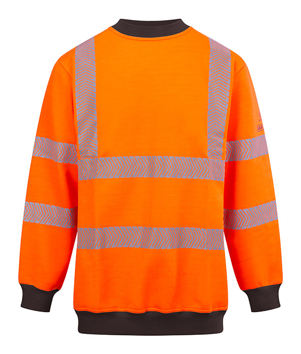 Beeswift Arc Compliant Hi-Vis Sweatshirt Orange
