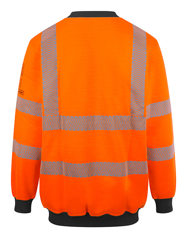 Beeswift Arc Compliant Hi-Vis Sweatshirt Orange