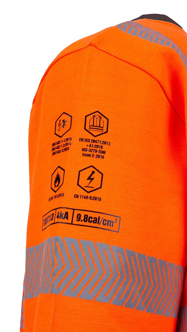 Beeswift Arc Compliant Hi-Vis Sweatshirt Orange