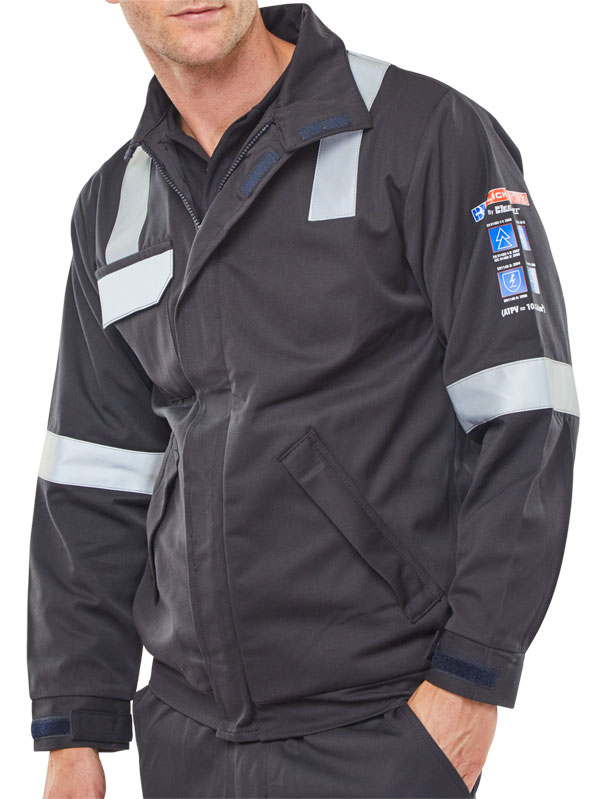 Beeswift Arc Compliant Woven Jacket Navy Blue