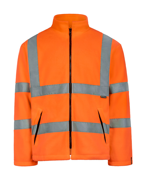 Beeswift Carnoustie Hi-Vis Fleece Jacket Orange