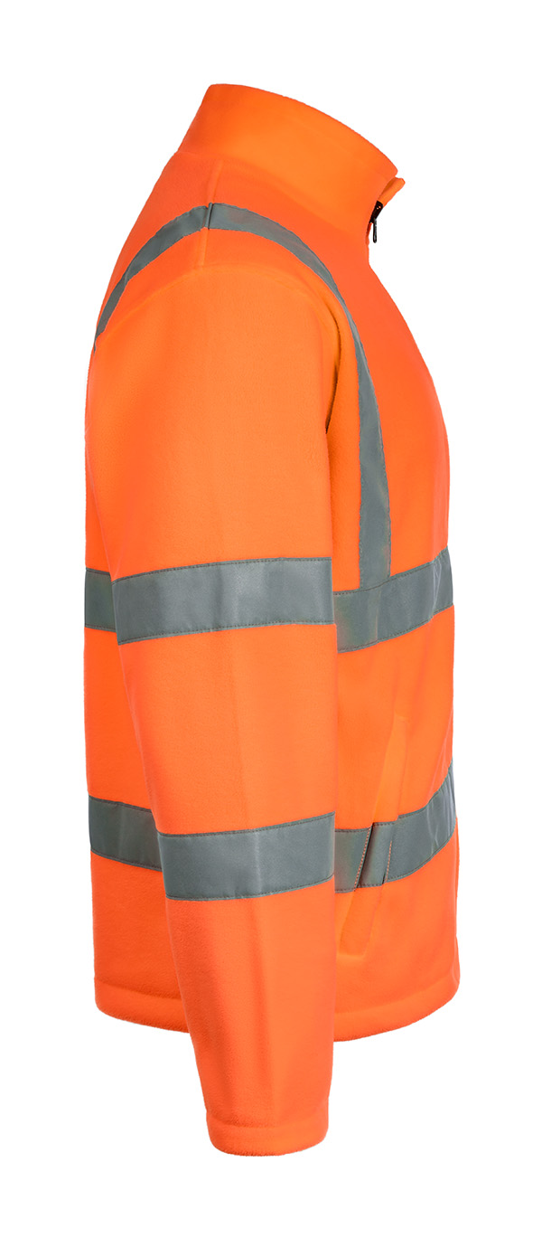 Beeswift Carnoustie Hi-Vis Fleece Jacket Orange