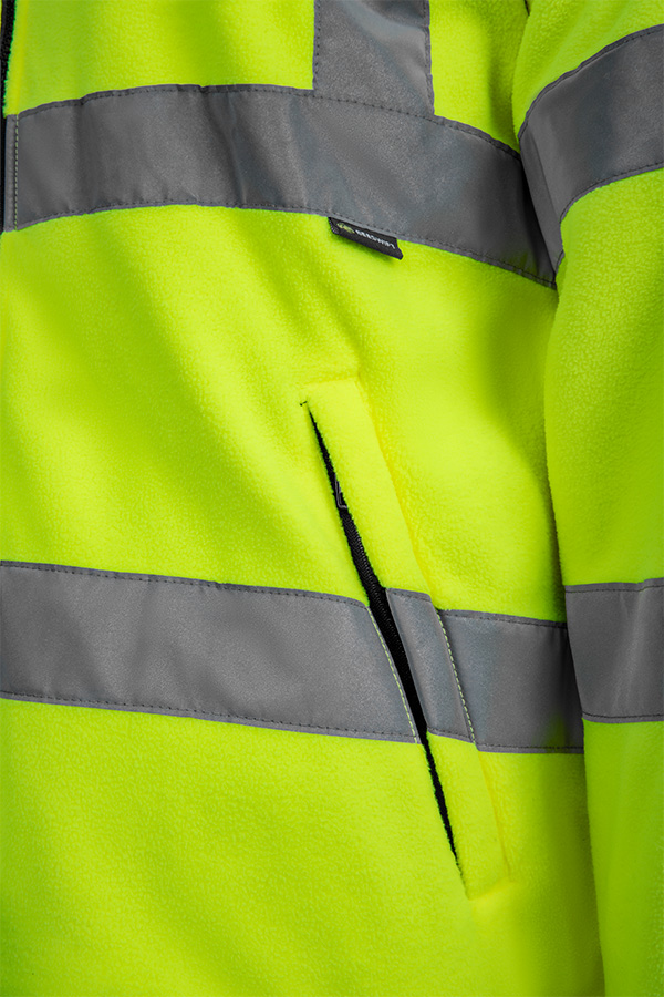 Beeswift Carnoustie Hi-Vis Fleece Jacket Saturn Yellow