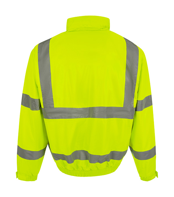 Beeswift Hi-Vis Fleece Lined Bomber Jacket Saturn Yellow