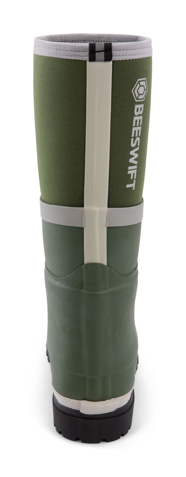 Neo Force Neoprene Fully Safety Wellington Green/Silver