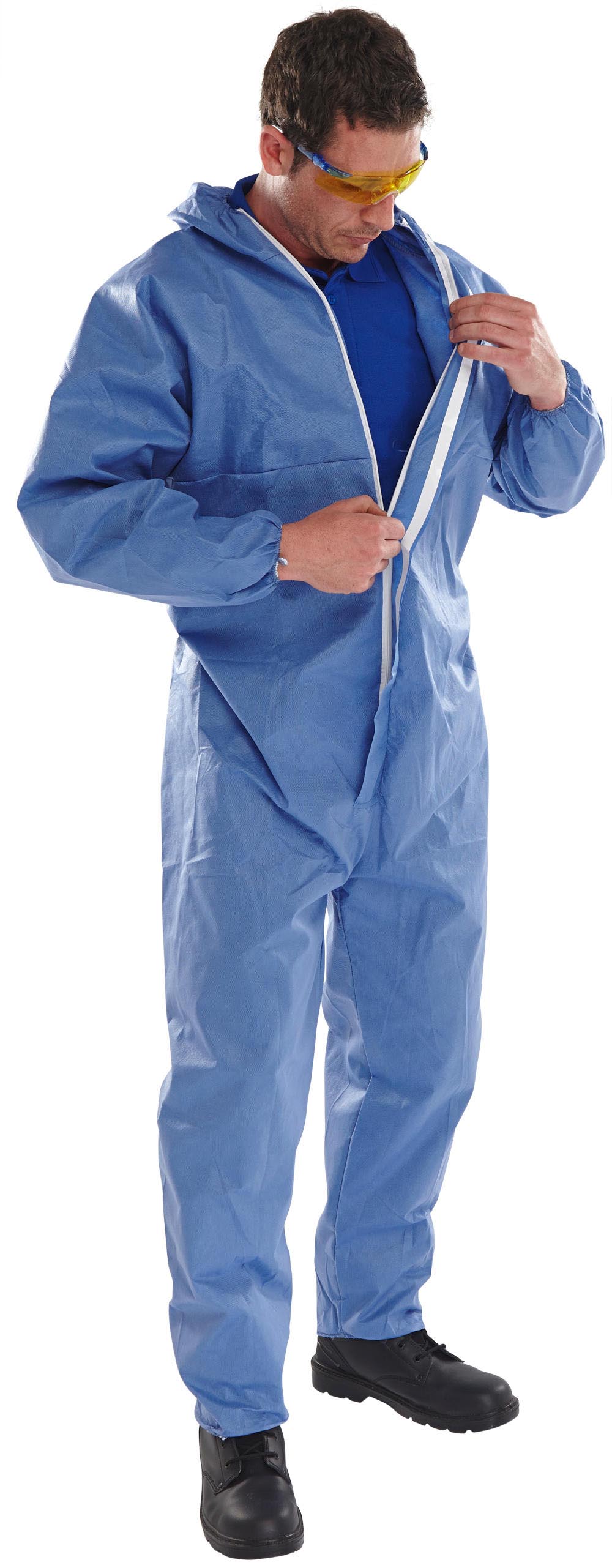 Beeswift Disposable Coverall Type 5/6 Navy Blue