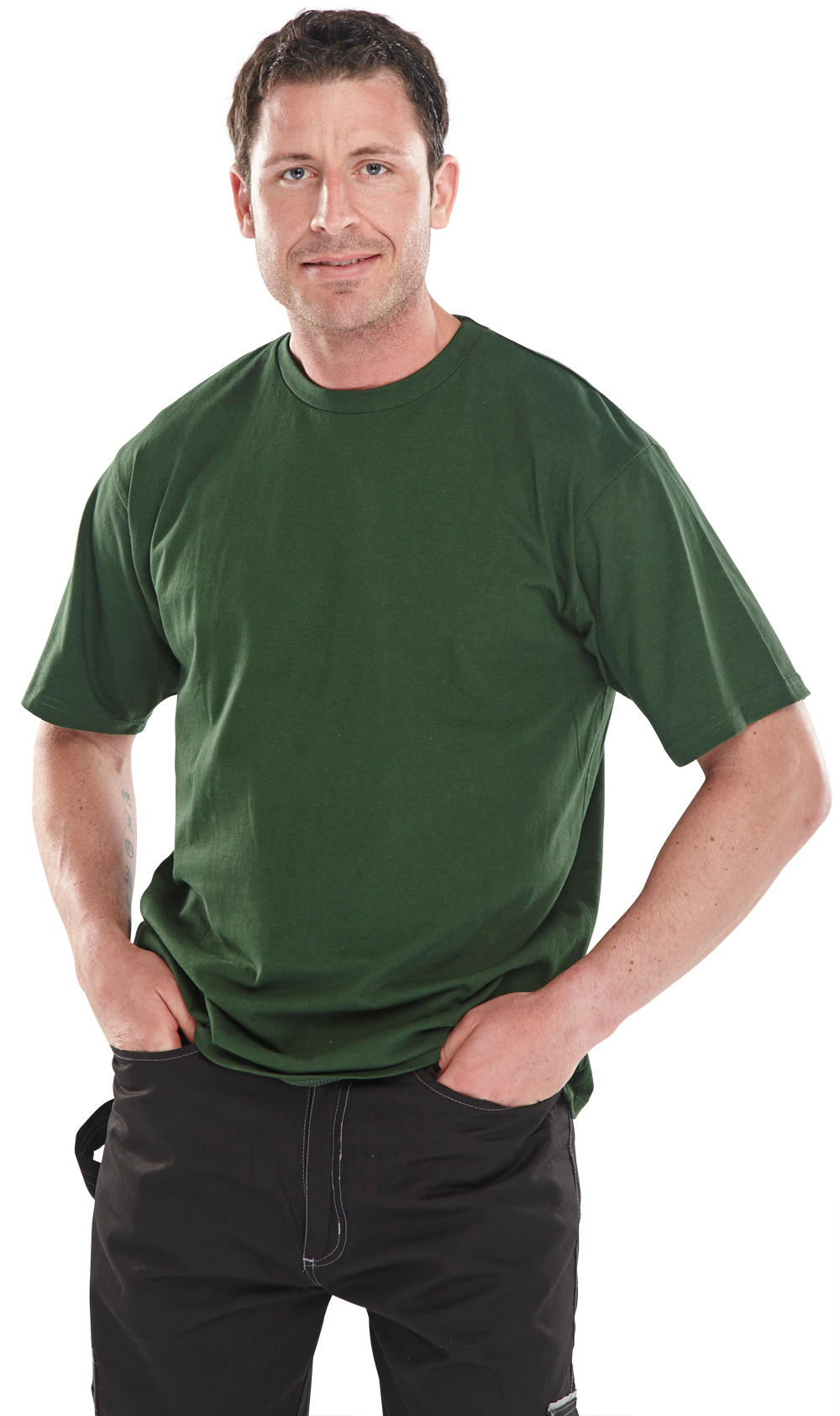 Beeswift Heavyweight T-Shirt Bottle Green