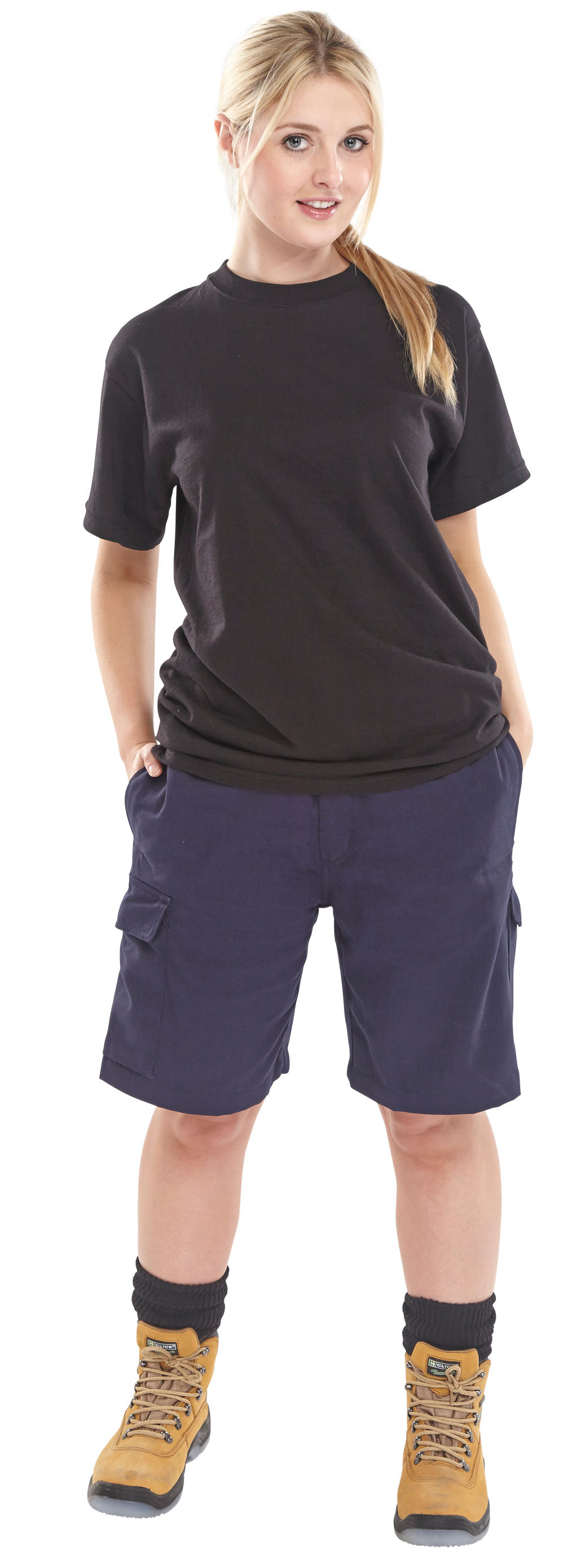 Beeswift Cargo Pocket Shorts Navy Blue