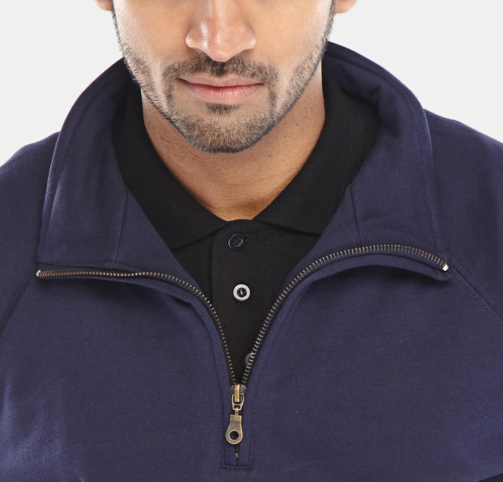 Beeswift Quarter Zip Sweatshirt Navy Blue