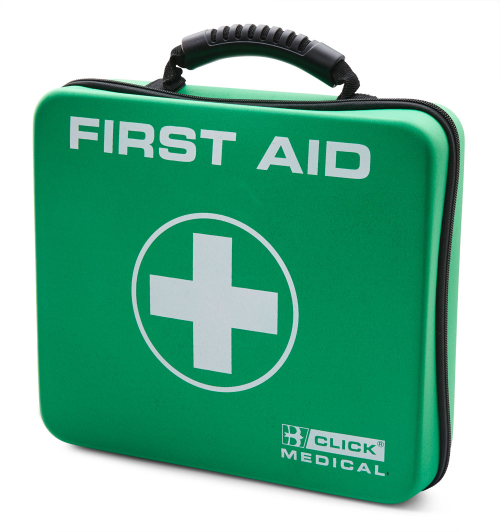 Click Medical Bs8599-1 Medium First Aid Kit In Large Feva Bag Green