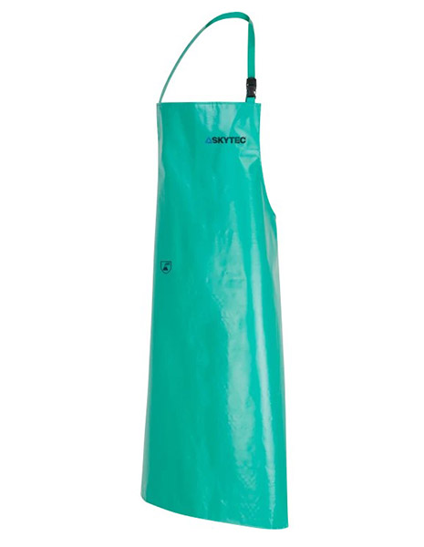 Skytec Chemmaster Chemical Splash Pvc Apron 48″X36″ Green