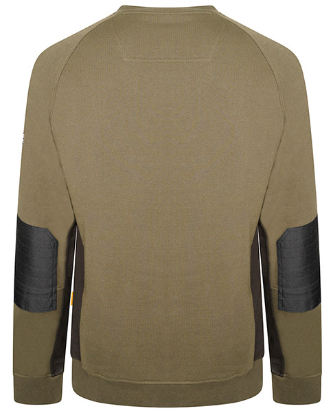 Jcb Workwear Trade Crew Sweatshirt Olive Green