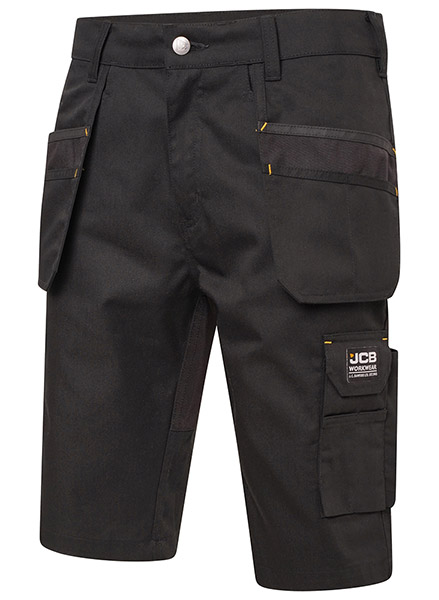 Jcb Workwear Trade Hybrid Stretch Shorts Black