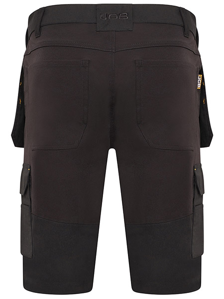 Jcb Workwear Trade Hybrid Stretch Shorts Black