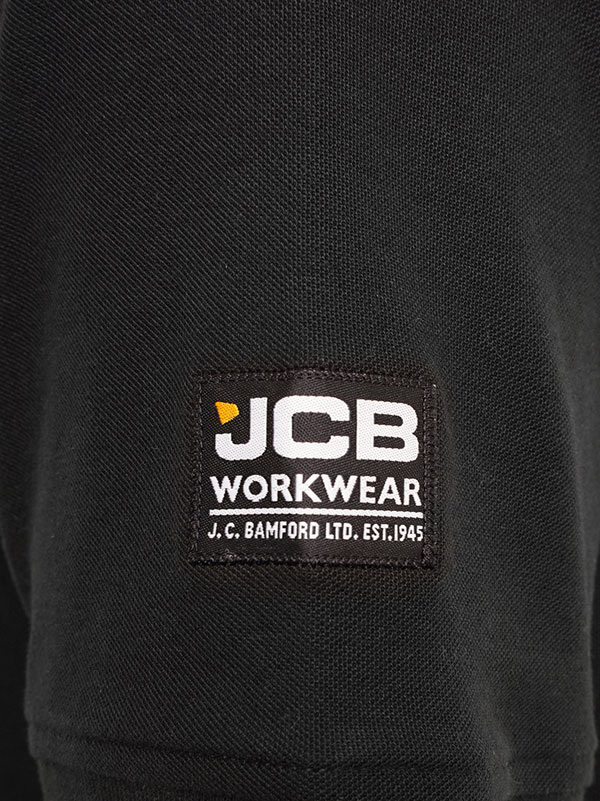 Jcb Workwear Trade Work Short Sleeve Polo Black
