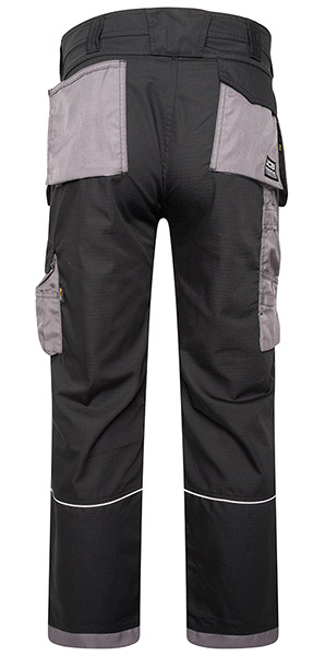 Jcb Workwear Trade Plus Rip Stop Trousers Black/Grey