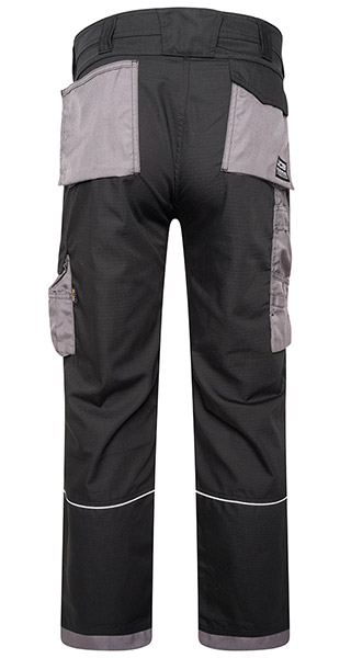 Jcb Workwear Trade Rip Stop Trousers Black/Grey