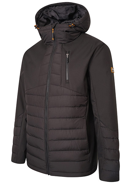 Jcb Workwear Trade Hybrid Padded Jacket Black