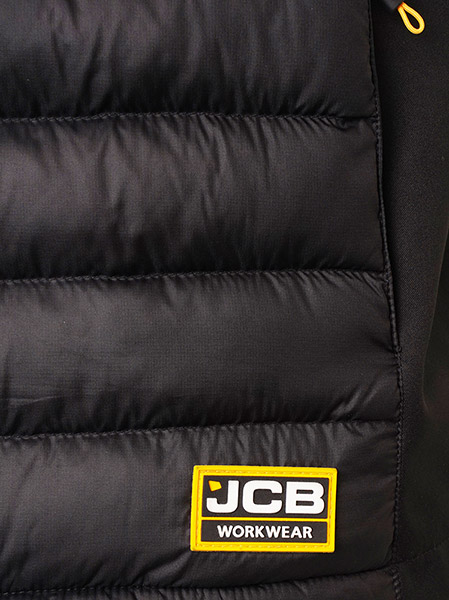 Jcb Workwear Trade Hybrid Padded Gilet Black