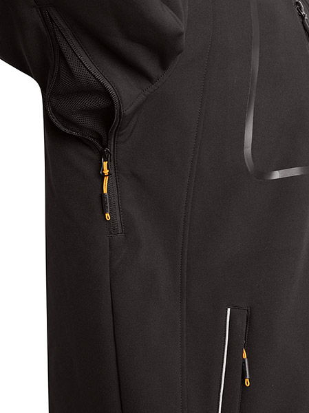 Jcb Workwear Trade Hooded Softshell Jacket Black